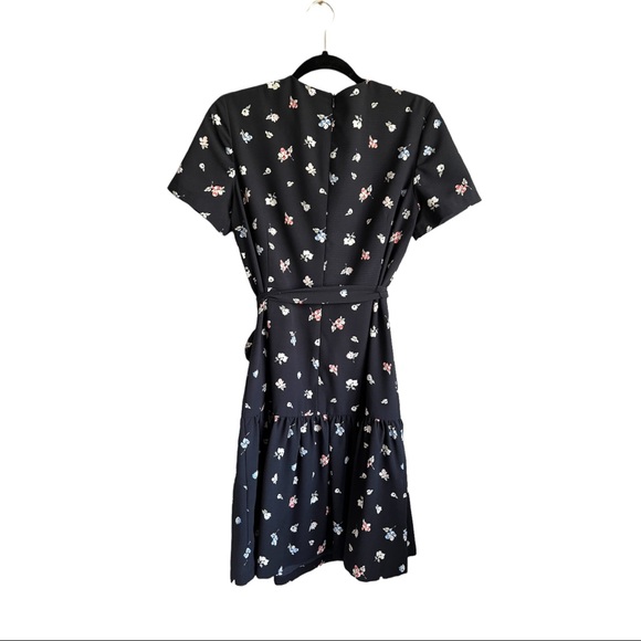 FRENCH CONNECTION FRIDA ARMOISE CREPE Faux WRAP DRESS 10 - Picture 8 of 11